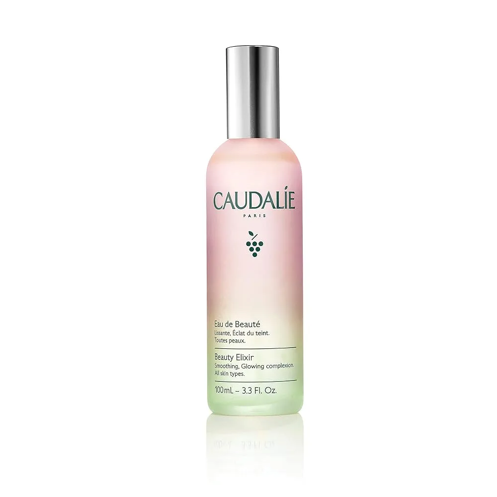 Caudalie Beauty Elixir Agua de Belleza Bruma Facial Natural para Tensar los Poros, Fijar el Maquillaje, y Tonificar la Piel, 100ml