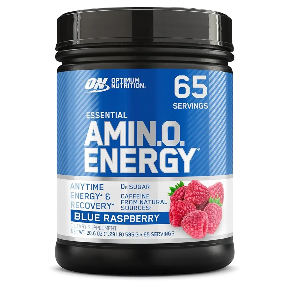 Optimum Nutrition Amino Energy, Blue Raspberry, 65 Servings